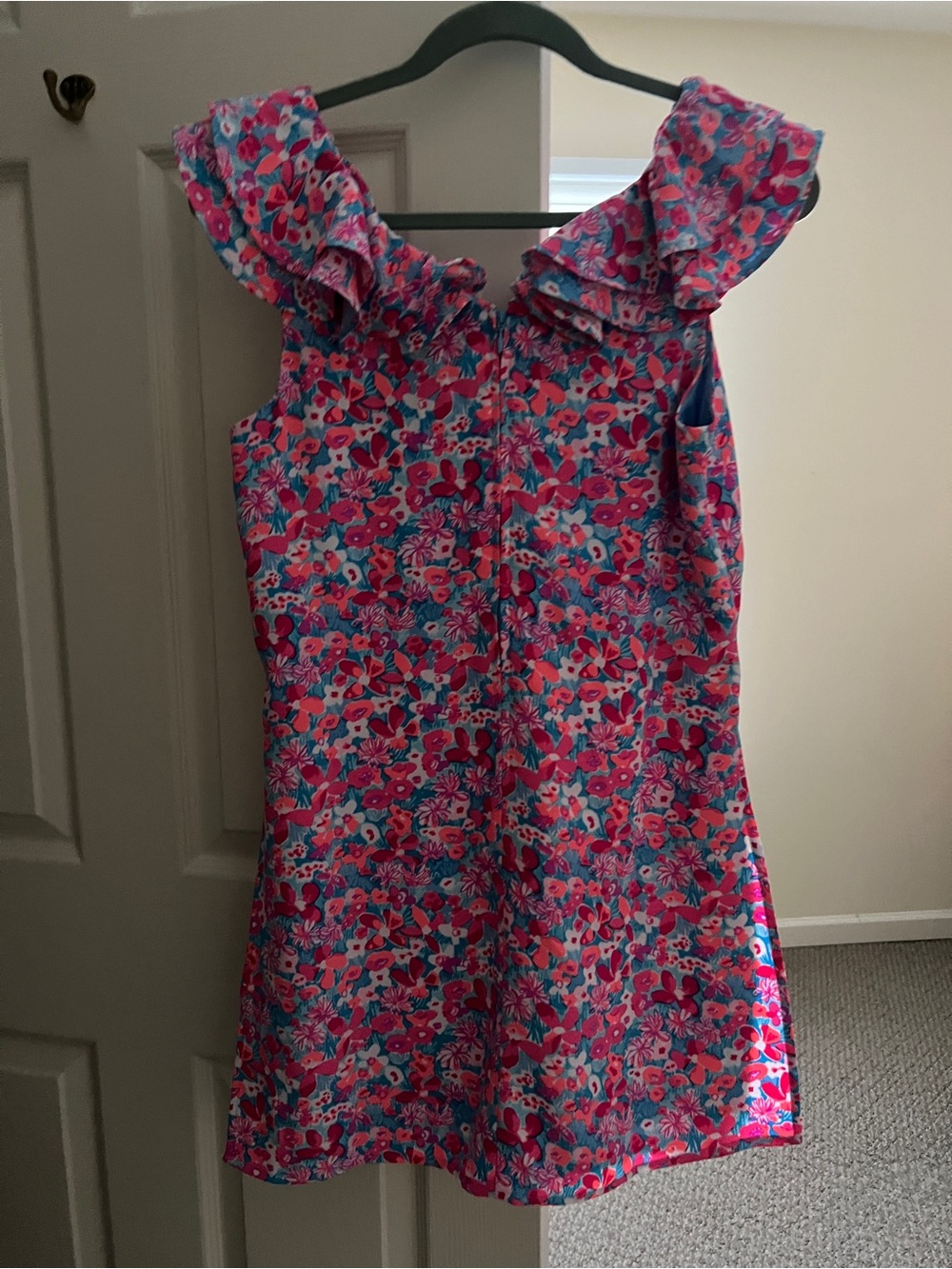 NWT Lilly Pulitzer Linwood Ruffle Romper Aura Pink Baby Bloomer 4 - Picture 4 of 4